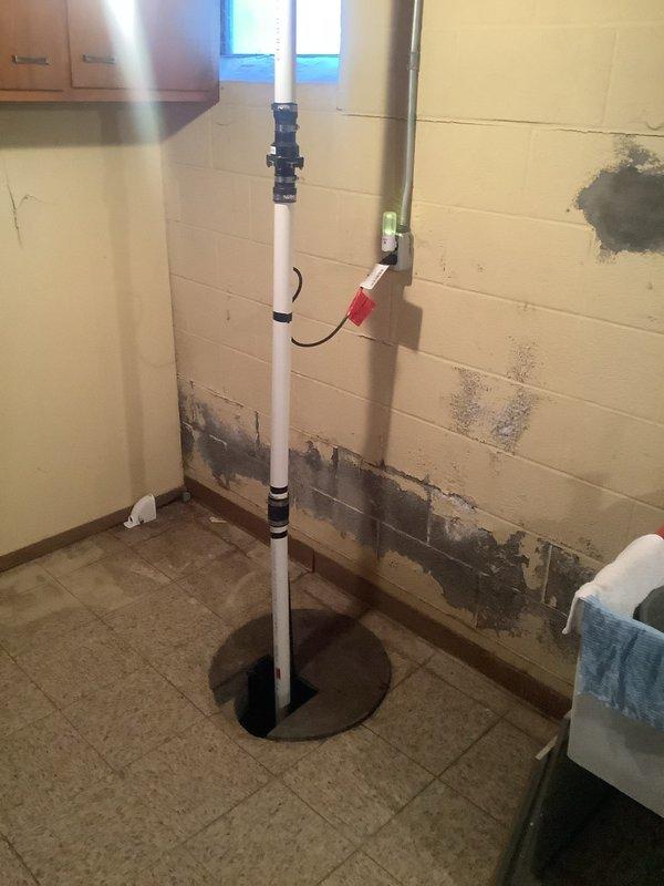 Responded to water leak investigation after previous contractors provided conflicting diagnoses regarding roof versus plumbing issues. Performed comprehensive assessment of exposed ceiling area and basement utility space, identifying significant water damage along interior walls with extensive staining and moisture intrusion. Documented existing plumbing infrastructure including vertical PVC drainage system, overhead waste lines, and basement piping configuration. Provided detailed photographic documentation of damaged areas and existing plumbing conditions to support accurate quote preparation for necessary repairs.