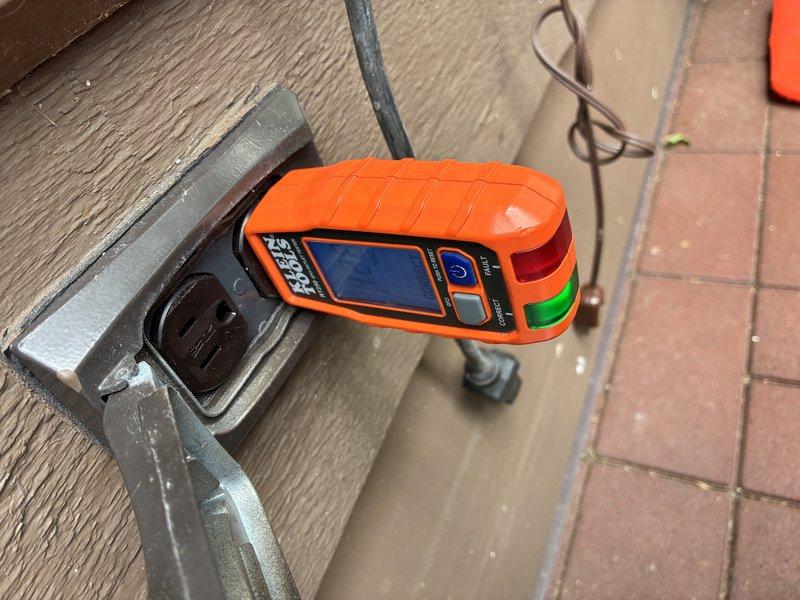 Replaced two existing electrical outlets with upgraded four-socket outlet receptacles in a 39-year-old residential property. Service required a follow-up visit to complete the installation and verify proper grounding and functionality of all new receptacles using diagnostic testing equipment.