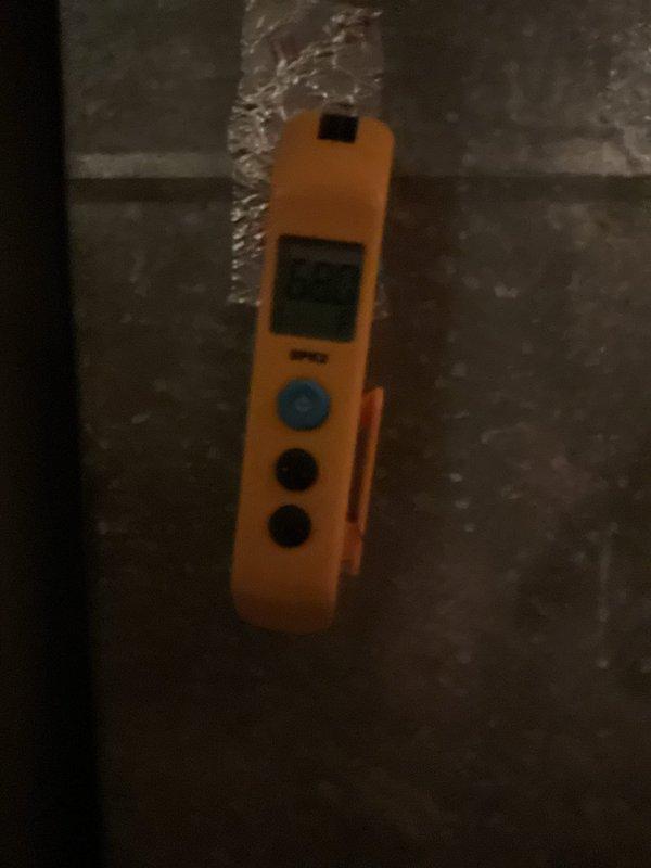 Performed routine cooling maintenance on HVAC system. Accessed air handler compartment and conducted diagnostic testing using calibrated digital measurement instrument. Inspected interior components for proper operation, noting normal dust accumulation consistent with regular system use. All measurements recorded within acceptable parameters and unit confirmed operational.