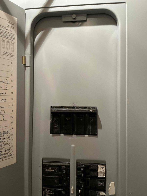 Conducted on-site electrical assessment for generator installation at residential property. Evaluated existing 200-amp main service panel and electrical infrastructure to determine compatibility and requirements for backup generator system integration. Documented current panel configuration, available breaker spaces, and wire routing from main distribution panel to determine optimal connection point for automatic transfer switch. Assessed secondary electrical enclosure and associated wiring to verify adequate capacity for proposed generator load. Photographed electrical service equipment and panel layout for estimate preparation and future installation planning.