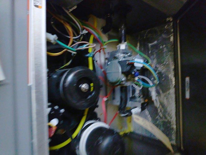 Converted brand new natural gas furnace to propane operation. Replaced gas valve and orifices to accommodate propane fuel type, adjusted control board settings for proper operation with LP gas. Verified all electrical connections, tested system operation, and confirmed proper combustion and safety controls functioning correctly with propane fuel supply.