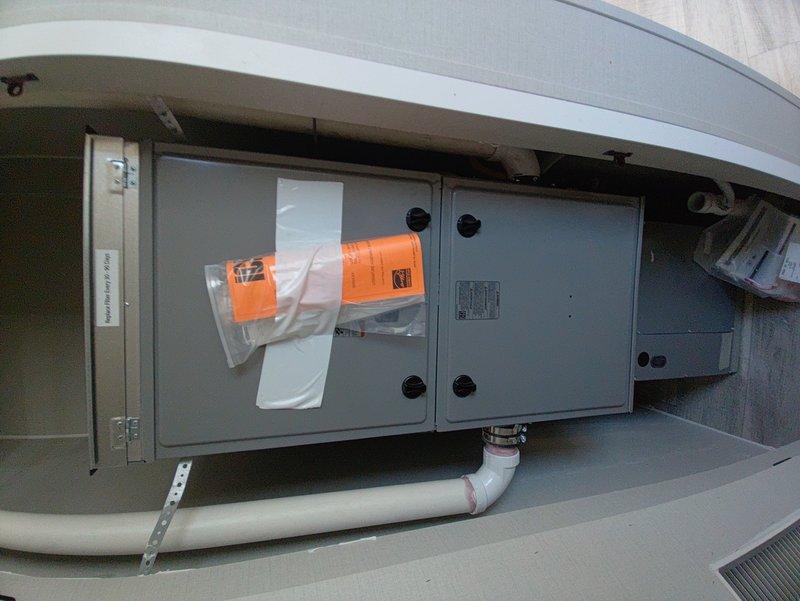 Converted brand new natural gas furnace to propane operation. Replaced gas valve and orifices to accommodate propane fuel type, adjusted control board settings for proper operation with LP gas. Verified all electrical connections, tested system operation, and confirmed proper combustion and safety controls functioning correctly with propane fuel supply.