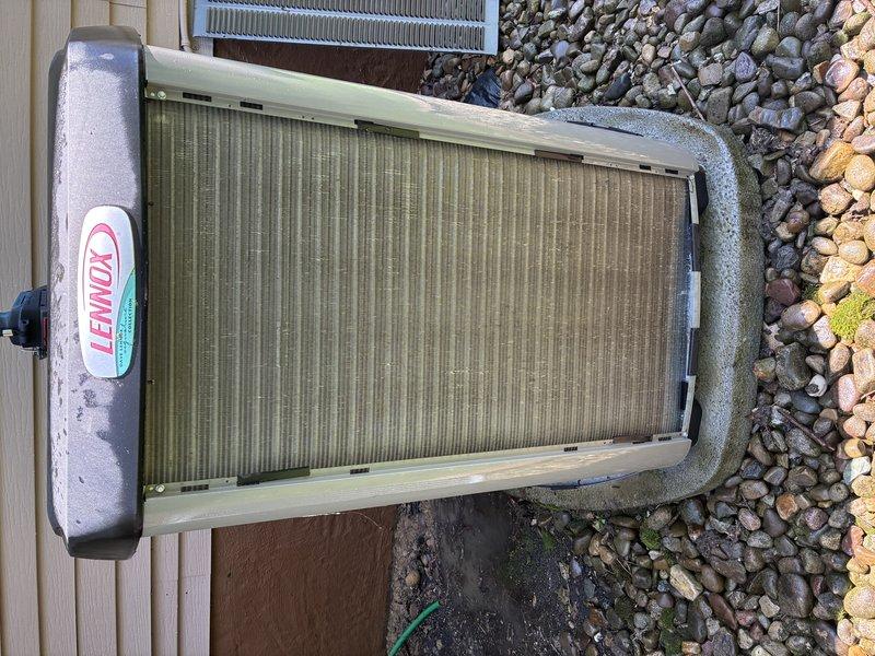 Completed comprehensive AC tune-up on Lennox outdoor condensing unit, including standard maintenance procedures such as cleaning condenser coils, checking refrigerant levels, inspecting electrical connections, and verifying proper system operation. Discussed MVP service agreement renewal with customer to maintain ongoing preventative maintenance coverage.