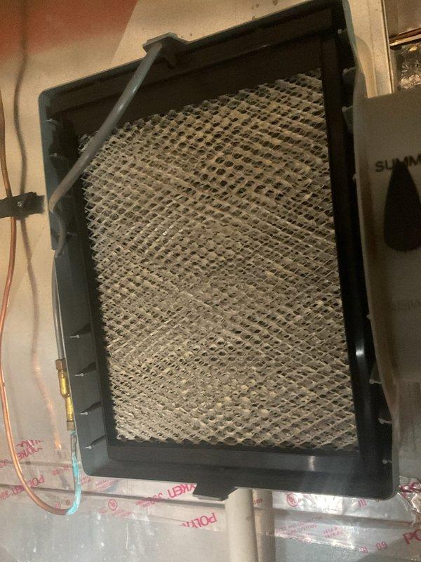 Completed annual HVAC tune-up and maintenance inspection. Performed system diagnostics using digital refrigerant gauges to verify proper operating pressures and temperatures. Removed and inspected air filter, which showed heavy contamination and debris accumulation requiring replacement to restore proper airflow and system efficiency.