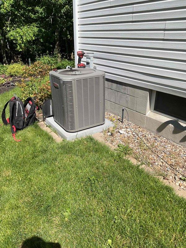 Responded to no cooling call on 6-year-old Lennox air conditioning system. Upon arrival, performed diagnostic evaluation of outdoor condenser unit and assessed system operation. Unit was accessible on concrete pad at exterior of residence with adequate clearance for service work. Completed standard troubleshooting procedures to identify cause of cooling failure and restored system to proper operation.