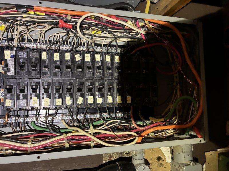 Responded to service call for non-functional porch light switch at 60-year-old residential property. Upon arrival, performed diagnostic assessment of the defective switch and successfully replaced the faulty component with new hardware. Inspected electrical panel to verify proper circuit identification and breaker functionality, documenting existing circuit labeling system for reference. All replaced components tested and confirmed operational. Additionally, performed courtesy inspection of air conditioning system per request, finding no issues or concerns requiring attention at this time.
