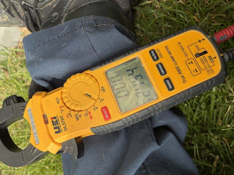 Completed MVP cooling maintenance visit on residential HVAC system. Performed electrical diagnostics using clamp meter to verify proper amperage draw and system performance. Inspected contactor assembly and electrical connections, confirming all wire terminations secure and contactors operating within specifications.