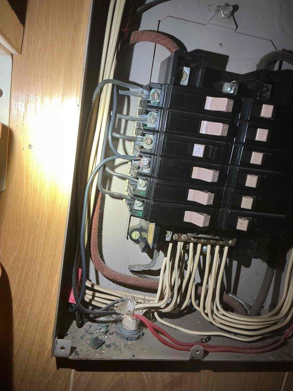 Responded to service call for non-functional bathroom lighting. Upon inspection, identified wiring issues at the electrical panel and traced circuit to affected bathroom fixtures. Corrected improper connections at the panel, verified proper circuit protection, and restored power to bathroom lighting circuit. Tested all fixtures to confirm proper operation and ensured all connections met current electrical code requirements.