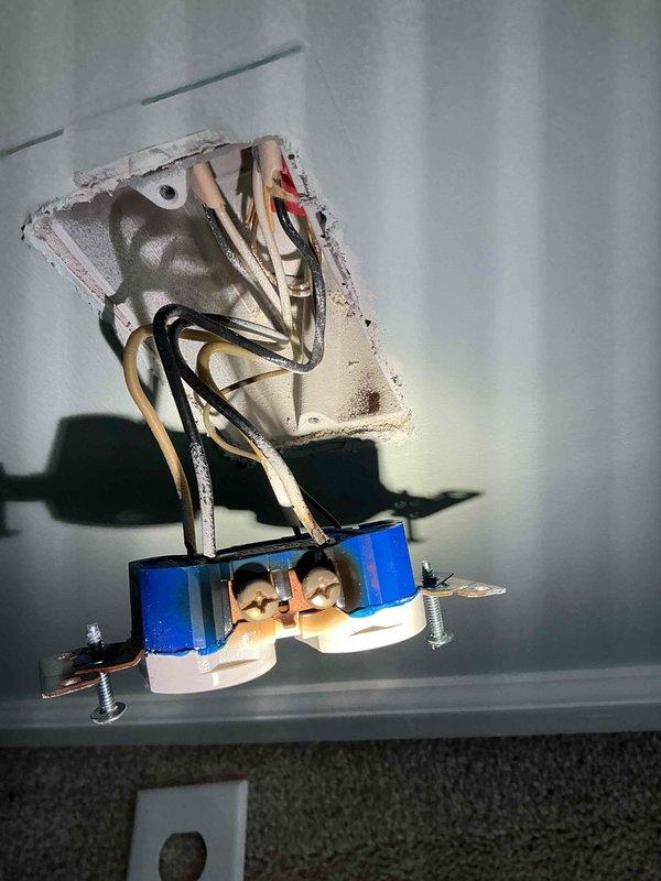 Responded to service call for non-functioning electrical outlets in section of home. Upon investigation, identified faulty wiring connections at junction box feeding affected circuit. Inspected and tested electrical connections, repaired loose wire terminations, and verified proper grounding. Restored power to all outlets and confirmed proper operation throughout affected area.