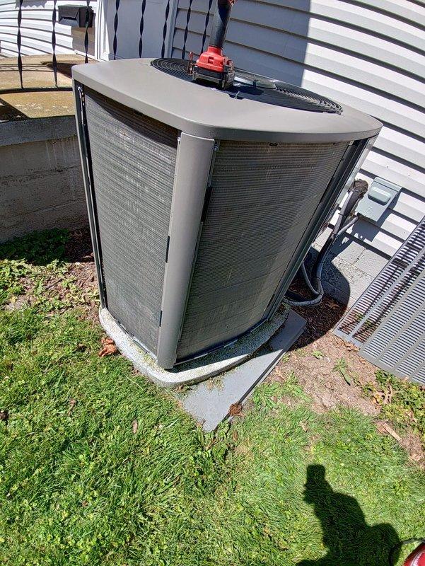Completed MVP recurring cooling maintenance visit on 5-year-old HVAC system. Inspected outdoor condenser unit and found it operating within normal parameters with proper airflow through protective grilles and fan assembly. Removed and evaluated indoor air filter, which showed heavy accumulation of dust and debris requiring replacement due to significant restriction of airflow. Replaced soiled filter with new unit to restore proper system efficiency and indoor air quality. Verified all electrical connections, refrigerant lines, and mechanical components for proper operation and secure mounting.