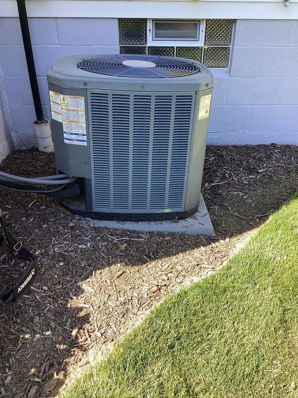Completed comprehensive cooling maintenance and system inspection on residential air conditioning unit. Inspected outdoor condenser unit, verified proper operation of fan motor and compressor, checked refrigerant levels, and examined ductwork connections for secure installation and proper airflow. System found to be operating within normal parameters with no deficiencies noted.