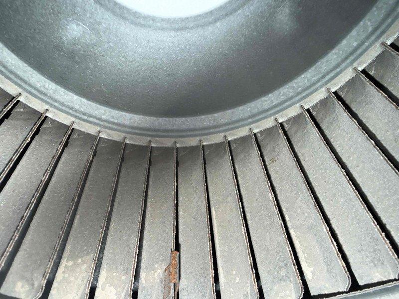 Completed scheduled MVP cooling maintenance visit on 9-year-old HVAC system. Performed comprehensive inspection of air handler unit including control board, electrical connections, and blower assembly. All wiring terminals, relays, and control modules verified secure and functioning properly. Noted minor surface rust on blower wheel fin requiring monitoring but not affecting current operation.