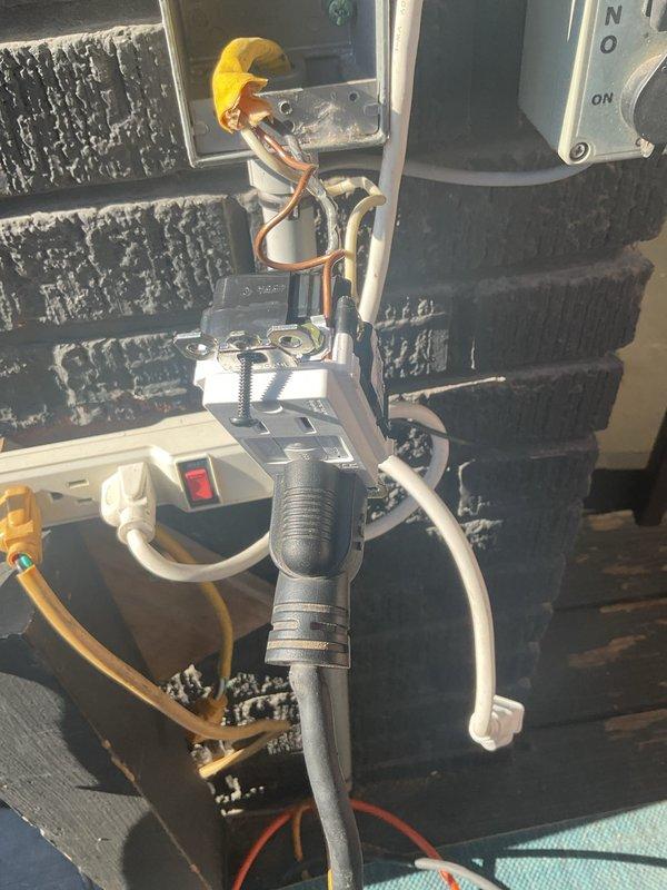 Replaced existing standard VPL outlet with GFCI outlet at outdoor HVAC unit location to provide proper ground fault protection for equipment. Verified all electrical connections were secure, tested GFCI functionality, and confirmed proper operation of the protected circuit.