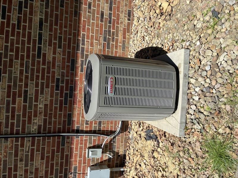 Completed MVP recurring cooling maintenance visit on Lennox air conditioning system. Performed comprehensive inspection of outdoor condenser unit and indoor blower assembly, verifying proper operation of motor capacitor, electrical connections, and all system components. All equipment found in good working condition with no issues identified; system operating within normal parameters.