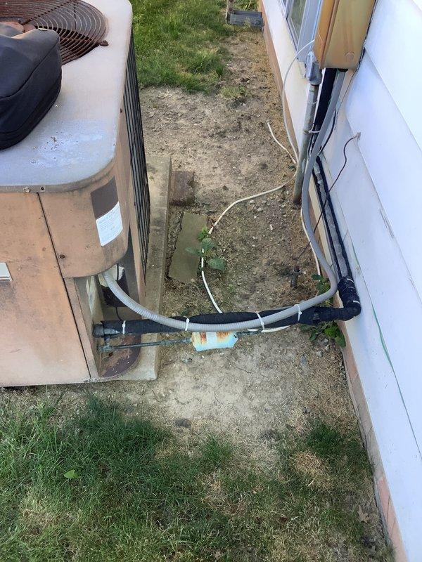 Conducted on-site evaluation for complete furnace and air conditioning system replacement. Assessed existing outdoor condensing unit, refrigerant line sets, electrical service connections including meter base and disconnect switch, and reviewed current HVAC infrastructure to provide comprehensive equipment replacement estimate.