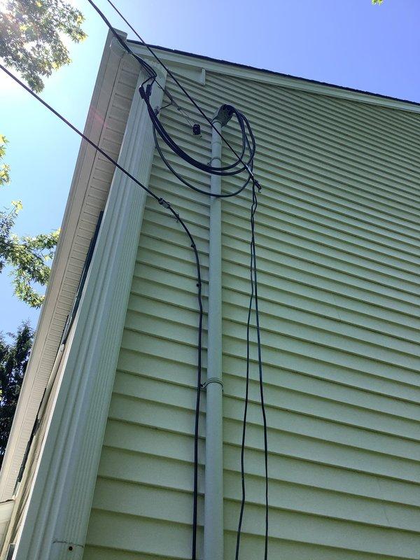 Responded to customer report of repeated breaker tripping when multiple devices were plugged in simultaneously. Conducted thorough inspection of electrical service entrance, meter base, and main distribution panel. Evaluated electrical load distribution and verified proper operation of circuit breakers. Assessed exterior service connections, conduit runs, and grounding system for any signs of deterioration or loose connections that could contribute to nuisance tripping. System tested and verified operational.