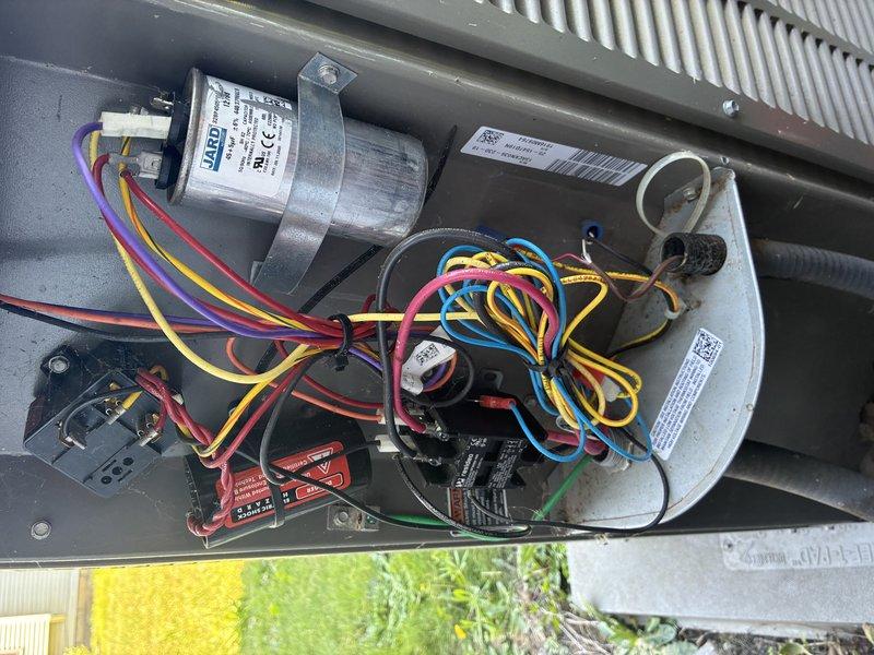 Completed routine HVAC maintenance visit for MVP customer's air conditioning system. Performed comprehensive inspection of outdoor unit, including examination of electrical components, capacitor, contactor assembly, and wiring connections. All components were found to be in proper working condition with secure connections and no visible signs of wear or damage requiring immediate attention.