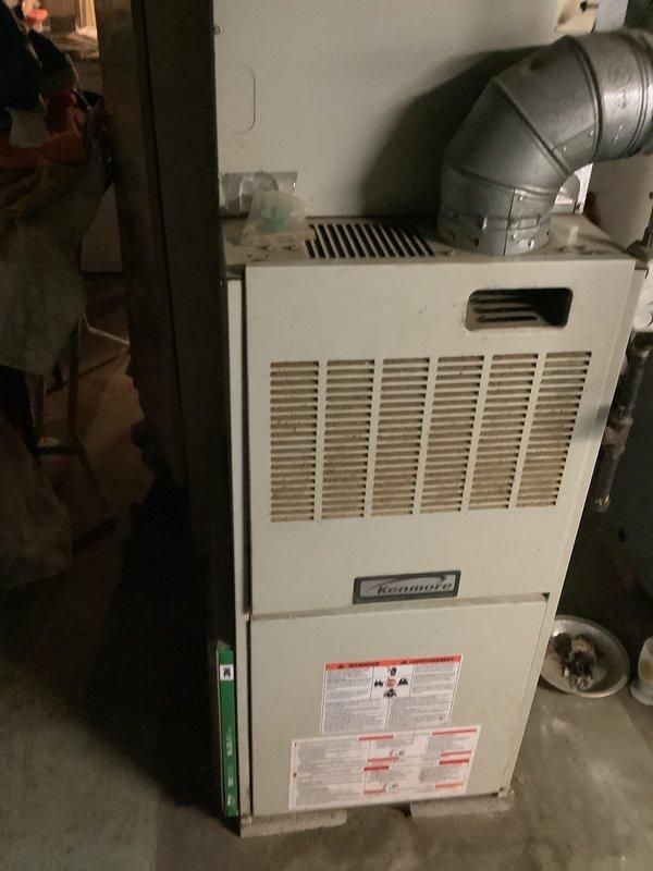 Completed HVAC estimate for furnace replacement at a double house property. Assessed existing Kenmore furnace unit and secondary heating system, documented current equipment conditions including ductwork configurations, electrical connections, and installation specifications. Provided comprehensive replacement options and recommendations for both heating units.