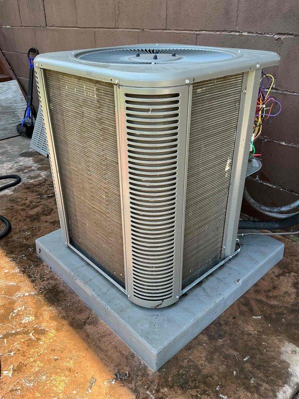 Completed BS-MVP cooling maintenance visit on a 2-year-old residential HVAC system. Performed comprehensive inspection of indoor Lennox furnace unit with connected air handler and Trion Air Bear filtration system, verifying all components, connections, and PVC exhaust/intake piping. Inspected outdoor condenser unit, checked refrigerant lines, electrical connections, and confirmed proper operation of fan assembly and coil access panels. All equipment operating within normal parameters with no issues identified.