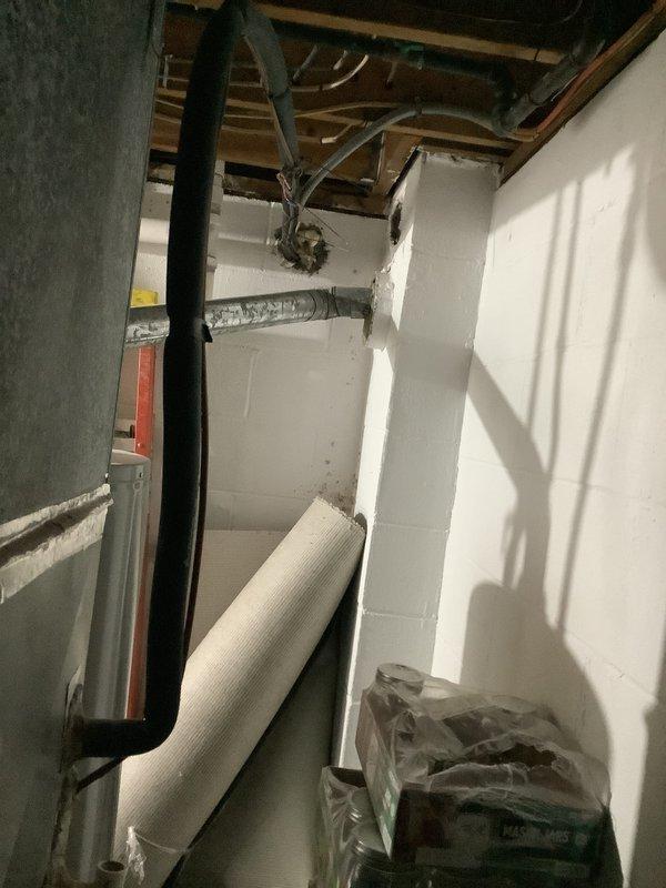 Provided comprehensive HVAC system replacement estimate for a twinplex property experiencing no cooling condition. Assessed existing Comfortmaker furnace installation in basement utility area, evaluated current ductwork configuration including metallic supply plenum and flexible duct runs, and documented PVC exhaust venting system. Documented equipment specifications, spatial constraints, and existing infrastructure to develop accurate replacement proposal for complete air conditioning system installation.