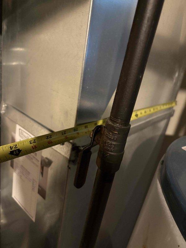 Conducted comprehensive HVAC system evaluation for replacement estimate on nine-year-old air conditioning unit experiencing refrigerant leak. Documented existing electrical panel configuration and measured refrigerant line sizing to determine proper replacement equipment specifications and ensure compatibility with current infrastructure.