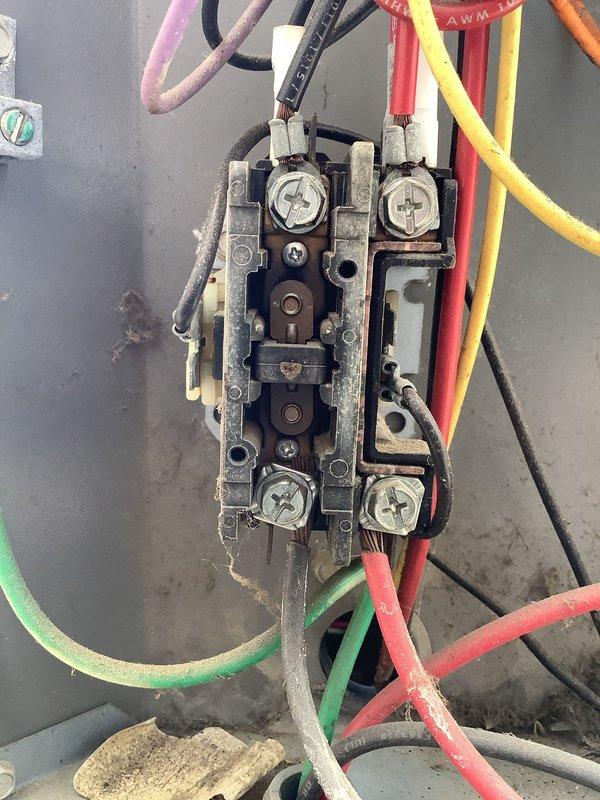 Responded to no cooling complaint with indoor temperature at 78°F despite thermostat set to 69°F. Inspected Lennox outdoor condenser unit and electrical connections, documented system condition with photos showing unit placement and terminal block wiring configuration. Performed diagnostic evaluation to identify cause of cooling failure and restore proper system operation.