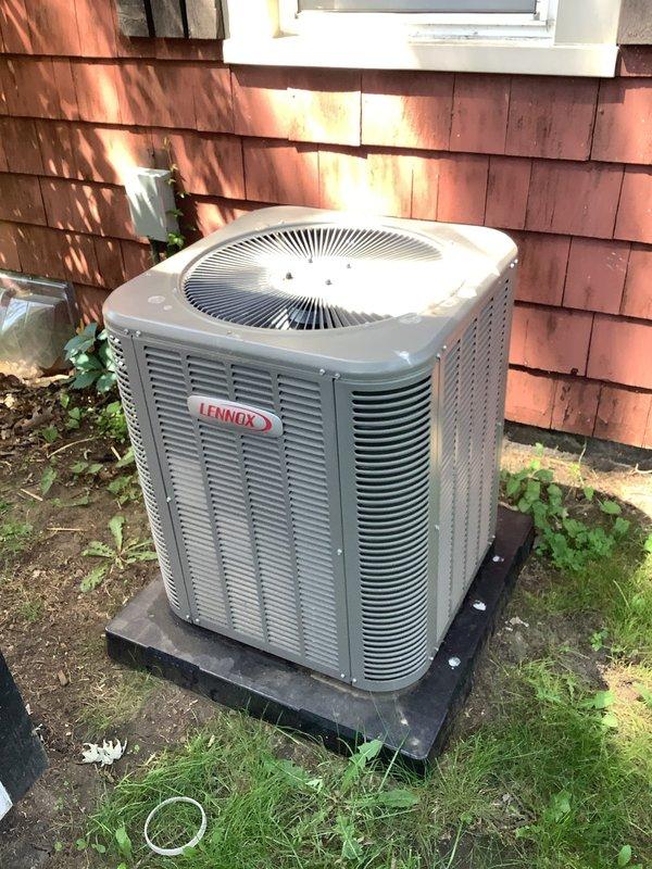 Responded to no cooling call on recently installed Lennox air conditioning system. Upon arrival, confirmed outdoor condenser unit was not energizing when thermostat called for cooling with indoor temperature at 80 degrees. Inspected outdoor unit installation and found unit properly mounted on pad with adequate clearance from structure. Checked electrical connections at condenser and traced power supply. Identified faulty control board preventing outdoor unit operation. Replaced defective PCB with new control board, restored power, and cycled system through complete operational test. Verified condenser fan motor engagement, compressor startup, and proper communication between indoor and outdoor units. System now cooling properly with all components functioning as designed.