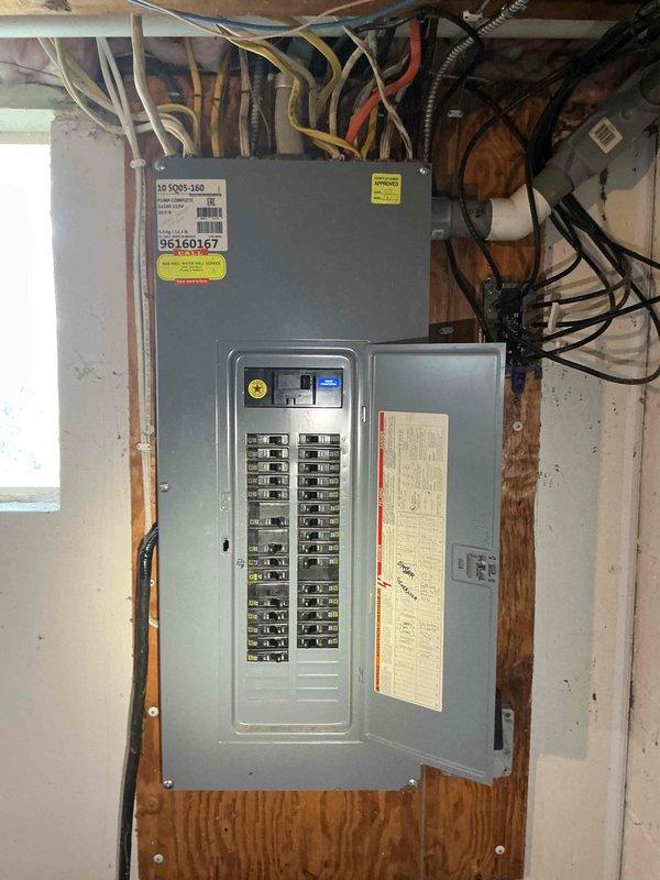 Completed electrical estimate for Generac generator installation at residential property. Assessed existing electrical panel configuration, load capacity, and available space in unfinished basement utility area for generator transfer switch integration. Documented current electrical infrastructure including main service panel with dual breaker columns and incoming service conductors. Evaluated optimal placement for automatic transfer switch and necessary electrical connections. Customer qualified for Generac 7-year extended warranty promotion (Code: 0035111499, valid through 09/02/2026). Provided comprehensive estimate for generator system installation including equipment specifications, transfer switch requirements, and electrical modifications needed to support backup power system.