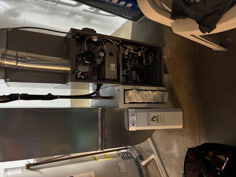 Completed annual preventative maintenance on residential cooling system. Performed comprehensive inspection of outdoor condenser unit and indoor air handler, verified proper operation of all electrical connections and mechanical components, checked refrigerant levels, and documented system condition with photographs. All equipment found operating within normal parameters with no deficiencies noted.