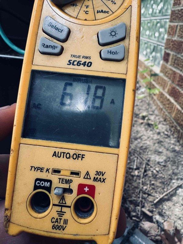 Completed routine air conditioning maintenance on 2-year-old system under MVP agreement. Performed comprehensive inspection of electrical components, contactors, and wiring connections. Verified system amperage draw at 6.8A using digital multimeter, confirming proper compressor operation. Inspected refrigerant service ports and gauge connections for leaks and proper sealing. All components found operating within normal parameters with no issues identified.
