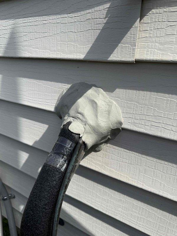 Responded to no cooling call on five-and-a-half-year-old Lennox air conditioning system. Diagnosed faulty thermostat as cause of complete system failure. Replaced defective thermostat with standard non-programmable model per customer preference. Verified proper system operation, confirmed cooling cycle engaged correctly, and ensured all electrical connections were secure at both thermostat and equipment.