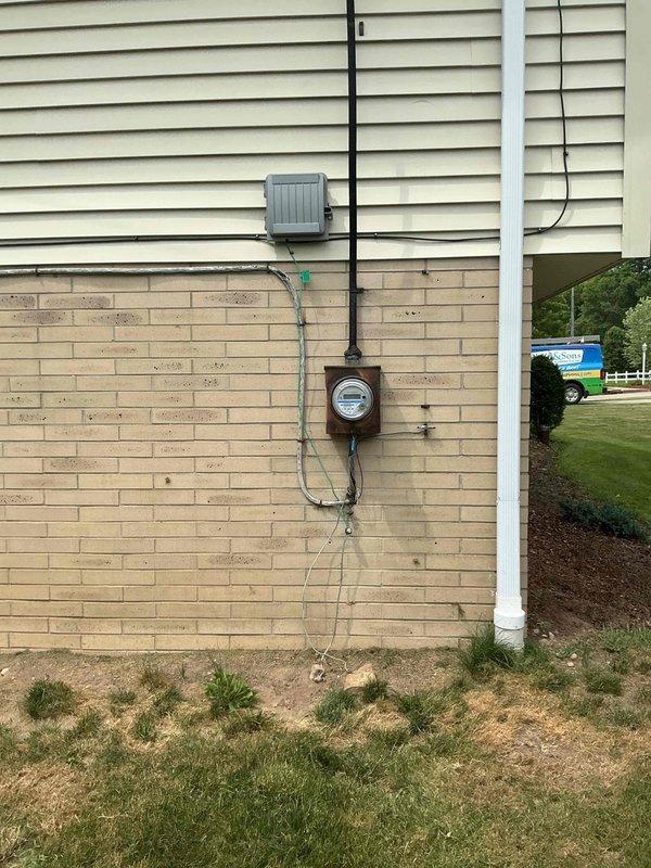 Provided free second opinion quote for electrical service upgrade from existing 50 amp panel to 100 amp panel. Inspected current exterior service line, meter installation, and interior electrical panel to assess upgrade requirements and provide recommendations for increasing electrical capacity to meet household needs.