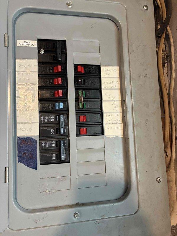 Installed dedicated air conditioning circuit in existing electrical panel. Ran new wiring from panel to A/C unit location, terminated connections at breakers and equipment disconnect, and verified proper circuit operation and voltage levels upon completion.