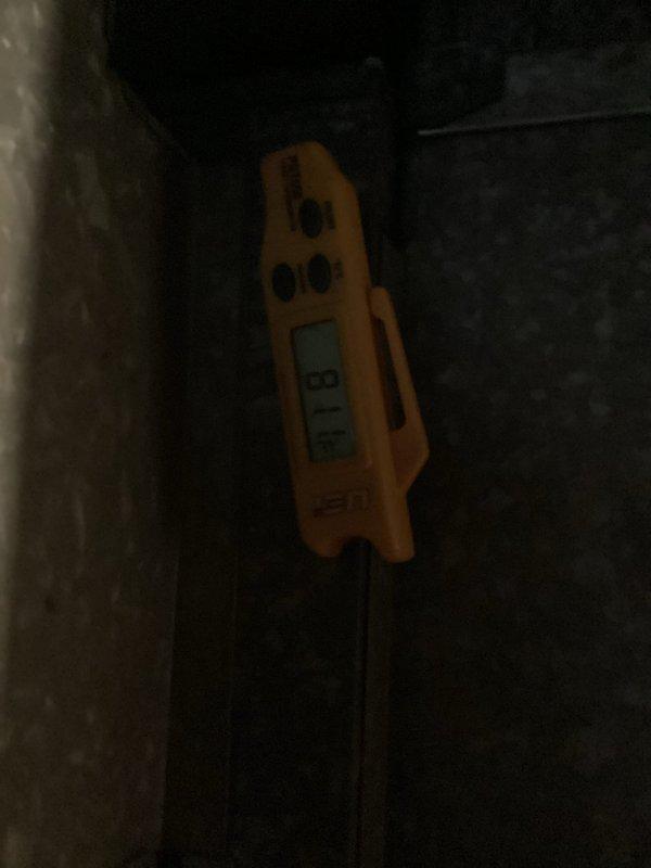 Responded to no cooling complaint on first use of system. Upon arrival, found disconnect switch in OFF position at outdoor unit. Verified blown fuses in disconnect box using clamp meter for electrical diagnostics. Replaced failed fuses, restored power to unit, and confirmed system operation with proper cooling functionality established.