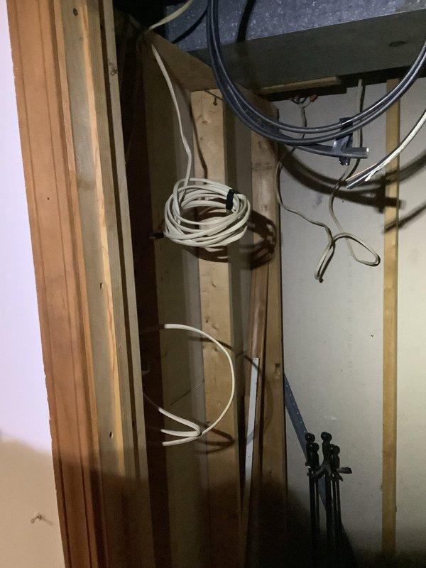 Installed new exhaust fan in bathroom where none previously existed, including running electrical wiring through wall cavity to existing electrical panel and adding dedicated circuit breaker. Assessed basement bathroom location for potential future exhaust fan installation and provided quote for additional work.