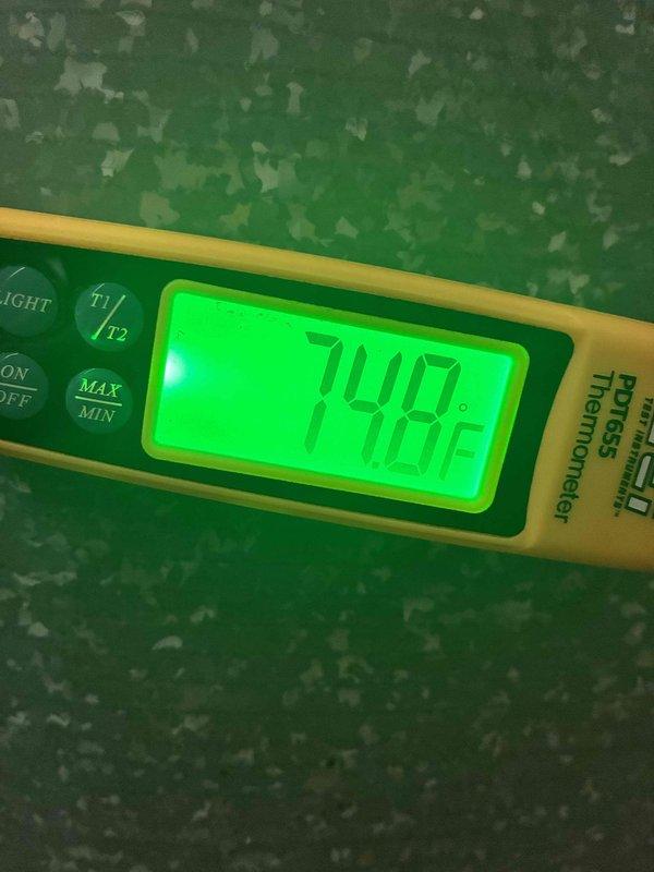Completed scheduled cooling maintenance visit. Inspected and serviced HVAC system, including air filter examination which showed normal dust accumulation consistent with regular use. Verified system operation with temperature readings at 70.0°F, confirming proper functionality of the cooling equipment.