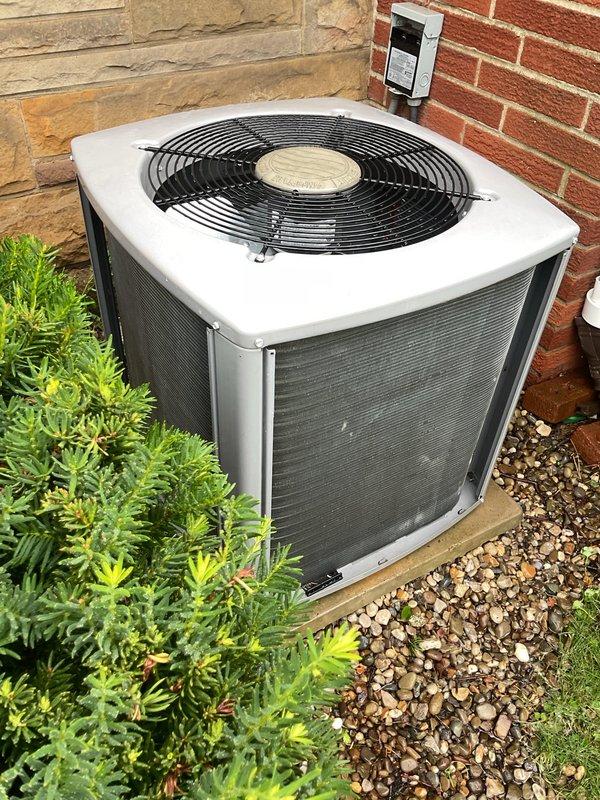 Completed routine maintenance and tune-up on 10-year-old air conditioning system. Performed comprehensive inspection of outdoor condensing unit and indoor HVAC components, verified proper operation of all mechanical systems, and ensured equipment is functioning efficiently for continued reliable service.