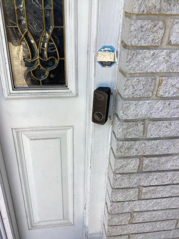 Installed ceiling fan on covered patio by running new electrical circuit from main panel to fan location. Relocated and properly wired Ring video doorbell at front entrance with extended wiring to ensure adequate length for proper mounting and operation.