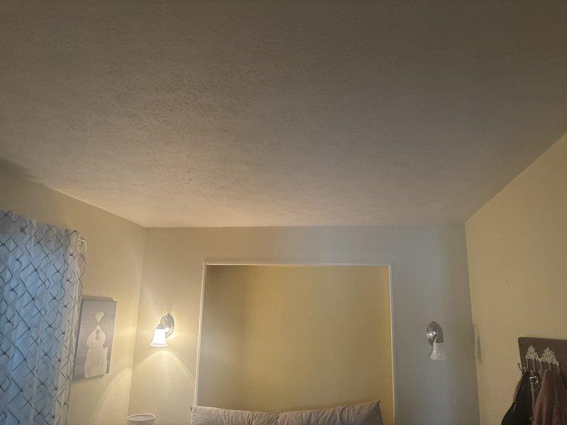 Installed and wired ceiling fan with integrated light fixture in bedroom, including proper electrical connections and mounting to ceiling junction box. Additionally assessed electrical infrastructure for potential installation of additional lighting fixture in adjacent room and provided recommendations for wiring requirements.