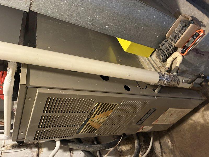 Responded to no heating/cooling call on 2-year-old residential AC system. Upon inspection of air handler unit in attic space, diagnosed failed blower motor preventing airflow through supply vents. Verified electrical connections, tested capacitor, and confirmed motor failure. Replaced defective blower motor assembly and restored full system operation. Unit now providing proper airflow and temperature control throughout home.