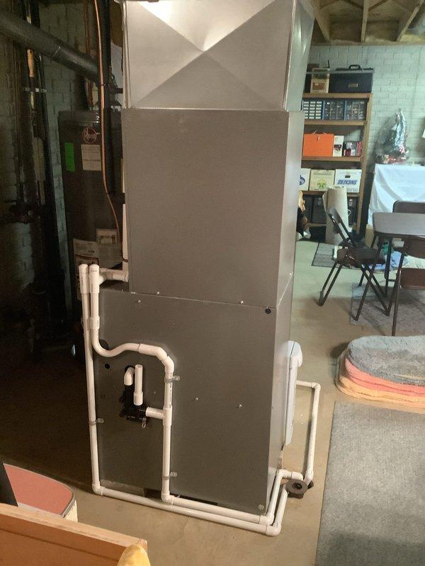 Completed routine air conditioning maintenance on a 6-year-old Lennox system per scheduled tune-up appointment. Performed comprehensive inspection of indoor furnace unit in basement and outdoor condenser unit, checking refrigerant lines, electrical connections, and all system components. All equipment found operating within normal parameters with no repairs needed at this time.