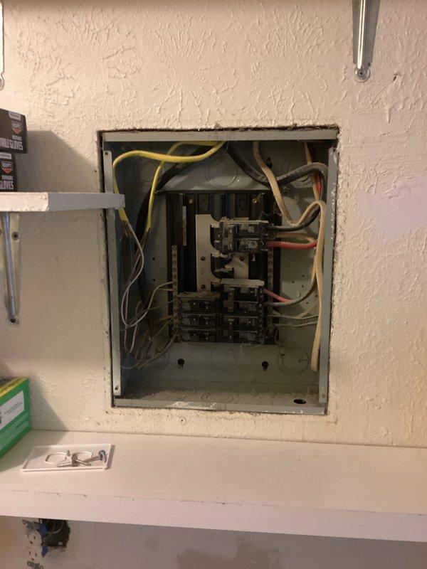 Installed new 120V dedicated electrical outlet behind washer and dryer location for returning customer. Accessed main electrical panel, ran appropriate gauge Romex wiring from panel to laundry area, installed outlet box and receptacle per NEC code requirements. Verified proper circuit protection at breaker panel, tested outlet for correct voltage and polarity, and confirmed ground continuity. Installation complete and operational.