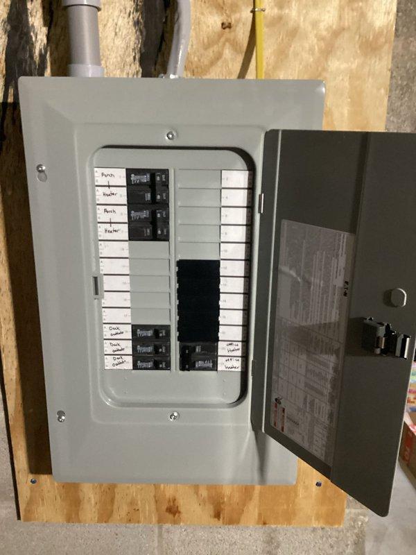 Conducted site assessment for underground electrical line relocation required for planned pool installation. Inspected existing electrical service panel in crawl space area, documented current breaker configuration and available capacity, and evaluated underground service routing beneath deck structure. Provided estimate for relocating electrical line to accommodate new pool construction while maintaining code compliance and proper clearances.