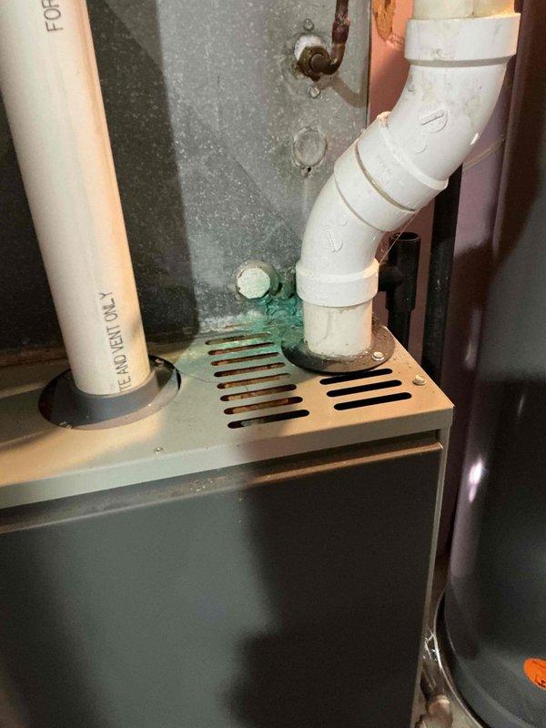 Performed routine inspection on 10+ year old air conditioning system following customer concern about debris accumulation around outdoor unit. Verified all HVAC equipment operational status, inspected American Standard furnace and associated condensate drainage system for proper function. Cleared debris from around AC unit and confirmed system safety and performance parameters were within acceptable ranges.