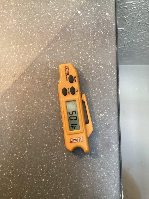 Completed routine MVP cooling maintenance visit on 4-year-old Lennox SL280UH110V60C-07 furnace system. Performed standard system inspection, verified temperature readings at 53°F, documented equipment specifications, and confirmed all manufacturer labels and technical data were legible for future service reference.