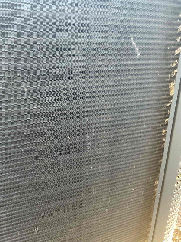 Completed MVP air conditioning maintenance service on residential HVAC system. Performed comprehensive inspection of furnace, air handler, and evaporator coil assembly. Noted moderate dust and debris accumulation on evaporator coil fins with some minor fin damage present. Inspected ductwork connections, exhaust venting, and overall system operation to ensure proper functionality for the cooling season.