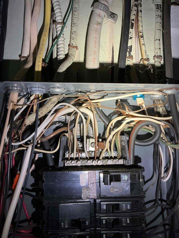 Responded to no cooling call where a 20-amp circuit breaker in a Square D electrical panel could not be removed during a previous thermostat service visit. Accessed the panel and successfully extracted the stuck breaker from the bus bar connection. Inspected panel interior for any signs of damage, corrosion, or overheating that may have caused the breaker to bind. Verified proper panel operation and all circuit connections upon completion.
