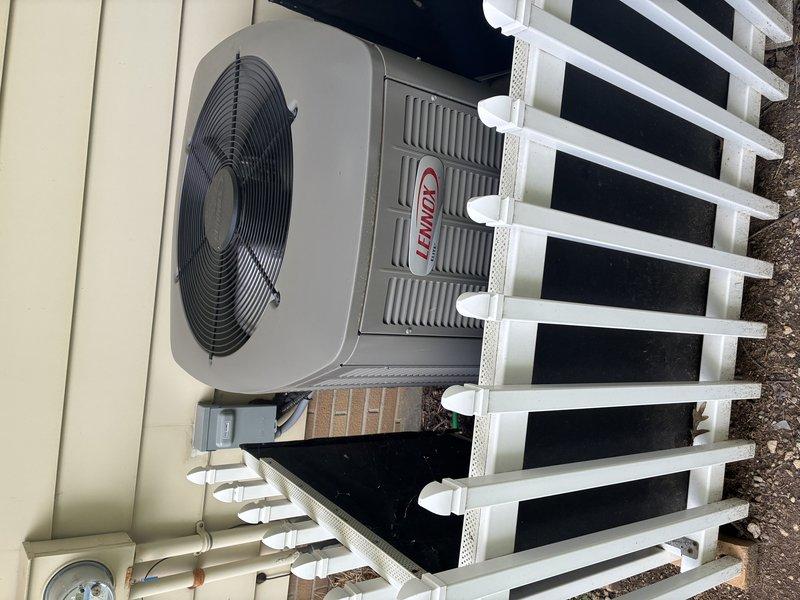 Completed scheduled MVP cooling maintenance visit on 3-year-old Carrier air conditioning system. Performed comprehensive inspection of outdoor condenser unit, verified proper electrical connections at capacitor terminals, and documented system condition through detailed photography. All components operating within normal parameters with no deficiencies noted.