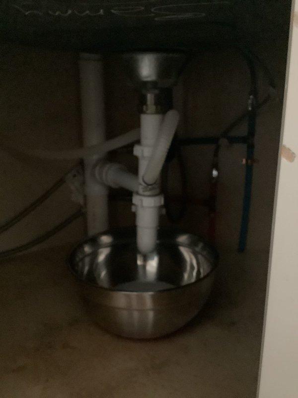 Responded to a recurring leak under the kitchen sink where a gasket had been previously tightened but failed to hold. Upon inspection, determined that additional repair work would be required to properly resolve the leak issue. Additionally, the customer requested descaling service for their tankless water heater to maintain optimal performance and efficiency.