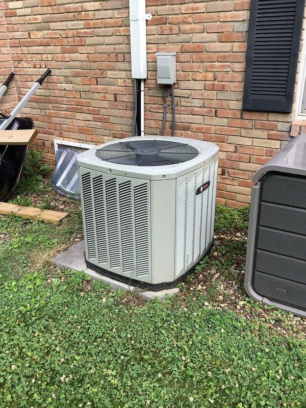 Completed routine preventive maintenance visit on 15-year-old attic-mounted air handler and outdoor condensing unit. Accessed attic equipment using customer-provided ladder, inspected ductwork and insulation for proper installation and condition, verified air handler operation and electrical connections. Inspected outdoor condensing unit mounted on concrete pad, checked refrigerant lines, electrical connections, and fan operation. Both indoor and outdoor components operating within normal parameters at time of service.